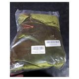 KKJIAF Olive Green Velvet Tablecloth 52 x 70 Inch, Retro Farmhouse Ruffle Oblong Tablecloth Washable Table Cover for Wedding Buffet Parties Baby Shower Kitchen Decoration