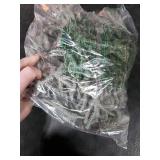 MINDELF 6 FT Silver Artificial Christmas Garland, Faux Spruce Evergreen Garland with 20 LED Lights, Lighted with Timer, Perfect for Christmas Indoor Outdoor Decoration