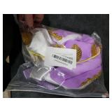 Fairy Sassy Little Girls White Purple Greek Goddess Toga God Dress with Roman Crown Leaf Wreath (7-8 Years,Purple)