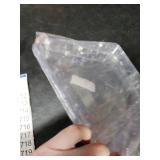 6 Pack Clear Plastic Serving Trays for Party, 9 x 13 Inch - Heavy Duty Plastic Trays for Food - Rectangular Party Serving Trays and Platters - Clear Disposable Trays