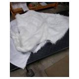 White Faux Fur tree ring