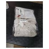 Pleated Greyish Brown Light Filtering 102 Inch Long Curtains 2 Panels Set for Sliding Glass Door, Country Pleat Flax Linen Semi Sheer Window Drapes Bedroom Privacy Viral Curtain 102 Inches Length Burg