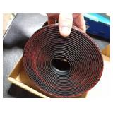 Pionasuicg Rubber Stair Edging Self Adhesive Staircase Step Edge Protector Vinyl Stair Nose for Outdoor & Indoor (20Ft, Black)