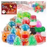 24PCS Christmas Squishies Toy,Christmas Bulk Squishy Fidget Toy Stress Ball for Adult,Christmas Party Favors,Christmas Stocking Stuffers,Goodie Bag Stuffers,Birthday Gift