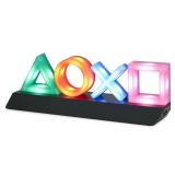 Paladone Playstation Controller Icons Light with 3 Light Modes - Sound Reactive, Dynamic Phasing, and Standard Mode - Gaming Desk Accessories and Game Room Decor