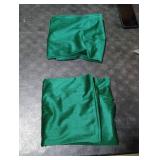 RainRoad Dark Green Decorative Throw Pillow Covers Cushion Cover Pillow Case for Sofa Couch Bed Chair,Soft Square Dark Green Throw Pillows 18x18 Inch,Set of 2