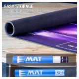 Biouai Playmat for MTG Magic T Gathering - Stitched Play Mat with Tube Case for MTG Card Game Playing(Starry Zones)