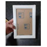 MOUDAMION 5x8 Wood Frame White, Natural Woodgrain 8x5in Picture Frame, Rustic Wooden 5 x 8inch Gallery Photo Poster Frame with HD Plexiglass, Horizontal Vertical Wall Mounting Tabletop Display 1Pcs