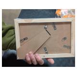 MOUDAMION 5x8 Wood Frame White, Natural Woodgrain 8x5in Picture Frame, Rustic Wooden 5 x 8inch Gallery Photo Poster Frame with HD Plexiglass, Horizontal Vertical Wall Mounting Tabletop Display 1Pcs