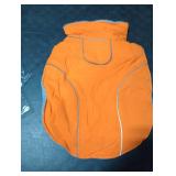 Lelepet Dog Coat Waterproof Dog Jacket Reflective Fleece Vest with Adjustable Buckle & Leash Hole Windproof Cold Weather Coats for Small Medium Large Dogs, Warm Hunting Vest, Orange, L