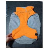 Lelepet Dog Coat Waterproof Dog Jacket Reflective Fleece Vest with Adjustable Buckle & Leash Hole Windproof Cold Weather Coats for Small Medium Large Dogs, Warm Hunting Vest, Orange, L