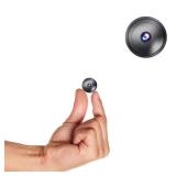 Only 0.9 inch! Hidden Camera with Audio/Video. Mini Small Camera. Spy Hidden Cameras for Home Indoor Use Spy Cam with Night Vision and Motion Detection Baby Monitor Small Mini Wireless Outdoor