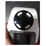 Plug in Small Space Heater for Indoor Use 450W, Wall Outlet Electric Heater with Remote, 12H Timer & LED Display, PTC Ceramic Fast Heat Safely for Bedroom Bathroom Office