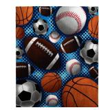 Dawhud Direct Sports Fleece Blanket for Bed, 50x60 Inches Sports Fan Fleece Throw Blanket for Adults and Kids - Soft Plush Blanket -