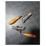 Drink Dispenser Spigot Stainless Steel Spigot with Wooden Handle Water Dispenser Faucet Replacement Faucet Spout for Beverage Dispenser 2 Pack by GWENBHMTOOL