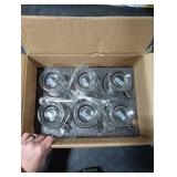 Mfacoy Glass Coffee Mugs Set of 6, Clear Large Coffee Mug 15 Oz With Handles for Hot Beverages, Clear Mugs for Tea, Cappuccino, Latte, Espresso Coffee, Juice, Glass Coffee Cups