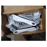 HUANUO Dual Monitor Stand - Full Adjustable Monitor Desk Mount Swivel Vesa Bracket with C Clamp, Grommet Mounting Base for 13 to 32 Inch Computer Screens - Each Arm Holds 4.4 to 19.8lbs - White