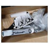 HUANUO Dual Monitor Stand - Full Adjustable Monitor Desk Mount Swivel Vesa Bracket with C Clamp, Grommet Mounting Base for 13 to 32 Inch Computer Screens - Each Arm Holds 4.4 to 19.8lbs - White