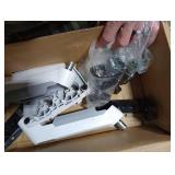 HUANUO Dual Monitor Stand - Full Adjustable Monitor Desk Mount Swivel Vesa Bracket with C Clamp, Grommet Mounting Base for 13 to 32 Inch Computer Screens - Each Arm Holds 4.4 to 19.8lbs - White