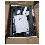 ELYKEN Ladder Shelf, 5-Tier Wood Wall Mounted Bookshelf with Metal Frame, Vintage Open Display Organizer Rack, Leaning Storage Shelves for Living Room, Bedroom, Home Office, Black