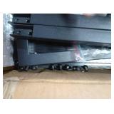 ELYKEN Ladder Shelf, 5-Tier Wood Wall Mounted Bookshelf with Metal Frame, Vintage Open Display Organizer Rack, Leaning Storage Shelves for Living Room, Bedroom, Home Office, Black