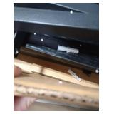 ELYKEN Ladder Shelf, 5-Tier Wood Wall Mounted Bookshelf with Metal Frame, Vintage Open Display Organizer Rack, Leaning Storage Shelves for Living Room, Bedroom, Home Office, Black