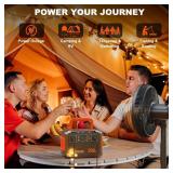 MARBERO 296Wh Solar Generator with Solar Panel Included 300W Portable Power Station with 60W Foldable Panel Set Solar Power Bank with AC Outlets for Camping Home Backup Outdoor Emergency Travel