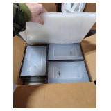 Foluck X-Large Shoe Storage Box, 15 Pack Clear Plastic Stackable Shoe Organizer for Closet, Interlocking Design Shoe Container Bins for Sneakers, Foldable Shoe Rack with Lids, Black