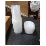 AOZITA 20 Sets 32 oz Plastic Deli Food Containers With Lids, Airtight Food Storage Containers, Freezer/Dishwasher/Microwave Safe, Soup Containers For Takeout Meal Prep Storage