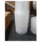 AOZITA 20 Sets 32 oz Plastic Deli Food Containers With Lids, Airtight Food Storage Containers, Freezer/Dishwasher/Microwave Safe, Soup Containers For Takeout Meal Prep Storage