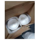 Tioncy 36 Pcs Bowls Set Unbreakable Dessert Soup Salad Bowls for Pasta Cereal Soup Dishwasher Safe (10 oz,White)