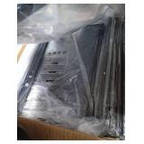 HOOBRO Shoe Rack for Entryway, 5-Tier Shoe Organizer with Adjustable Mesh Shelves, 16-20 Pairs of Shoes, Spacious Floor Mount, Metal, Industrial, Shoe Shelf for Closet, Rustic Brown BF12XJ01