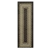 Maples Rugs Marion Bohemian Braided Design Print Runner Rug Made in USA Washable, Non Slip Indoor Long Carpet for Hallway, Kitchen, and Laundry Room, 2