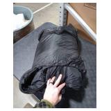 MEREZA Double Sleeping Bag for Adults Mens with Pillow, XL Queen Size Two Person Sleeping Bag for All Season Camping Hiking Backpacking for Cold Weather & Warm Black