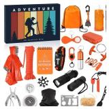 Survival Kit Advent Calendar 2025 for Men - 24 Days Christmas Countdown Calendar Emergency Survival Gears - Adventure Gift Box for Adult Teen - Xmas Holiday Surprise Gifts for Outdoor Enthusiasts