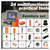 Survival Kit Advent Calendar 2025 for Men - 24 Days Christmas Countdown Calendar Emergency Survival Gears - Adventure Gift Box for Adult Teen - Xmas Holiday Surprise Gifts for Outdoor Enthusiasts