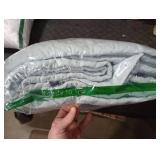 HORIMOTE HOME Quilt Queen Size Aqua Blue, Lightweight Quilt for Summer Ultra-Soft Microfiber Modern Style Quilted Clouds Pattern Bedspread Quit Set 3 Pieces