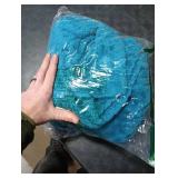 Exclusivo Mezcla Fleece Throw Blanket for Couch, 50x70 Inches Soft Cozy Jacquard Flannel Blankets, Lightweight Fuzzy Plush Warm Throws for Winter, Teal