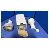 Track Lighting White Ceramic Light Socket E26/E27 Base (3) - Retail: $8