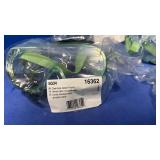 (5) Kleenguard SG34 Safety Goggles Clear Lens Green Frame - Retail: $45