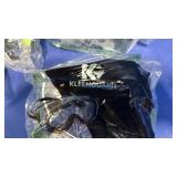 (5) Kleenguard SG34 Safety Goggles Clear Lens Green Frame - Retail: $45