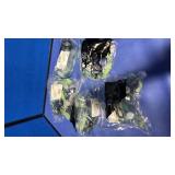 (5) Kleenguard SG34 Safety Goggles Clear Lens Green Frame - Retail: $45