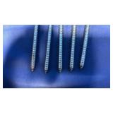 Lag Screws 1/2 x 7 Steel Fasteners - Retail: $22