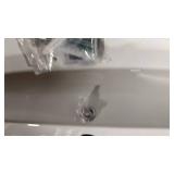 Modern Rectangular Ceramic Wall-Mount Bathroom Sink - Retail: $125