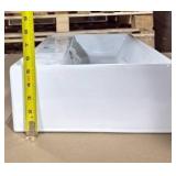 Modern Rectangular Ceramic Wall-Mount Bathroom Sink - Retail: $125