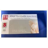 Basic Vinyl Exam Gloves Small - 100 Count - Retail: $12