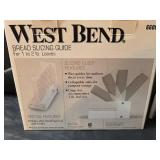 West Bend Automatic Bread Maker with NIB Bread Slicer with Manual