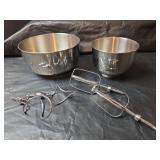 Vintage Sunbeam Mixmaster Stand Mixer with Bowls and Attachments