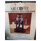 NIB Mr. Coffee Steam Espresso and Cappuccino Maker