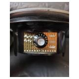 Vintage 1970s Mardi Gras Electric Fondue Set with Forks and Crock-Pot